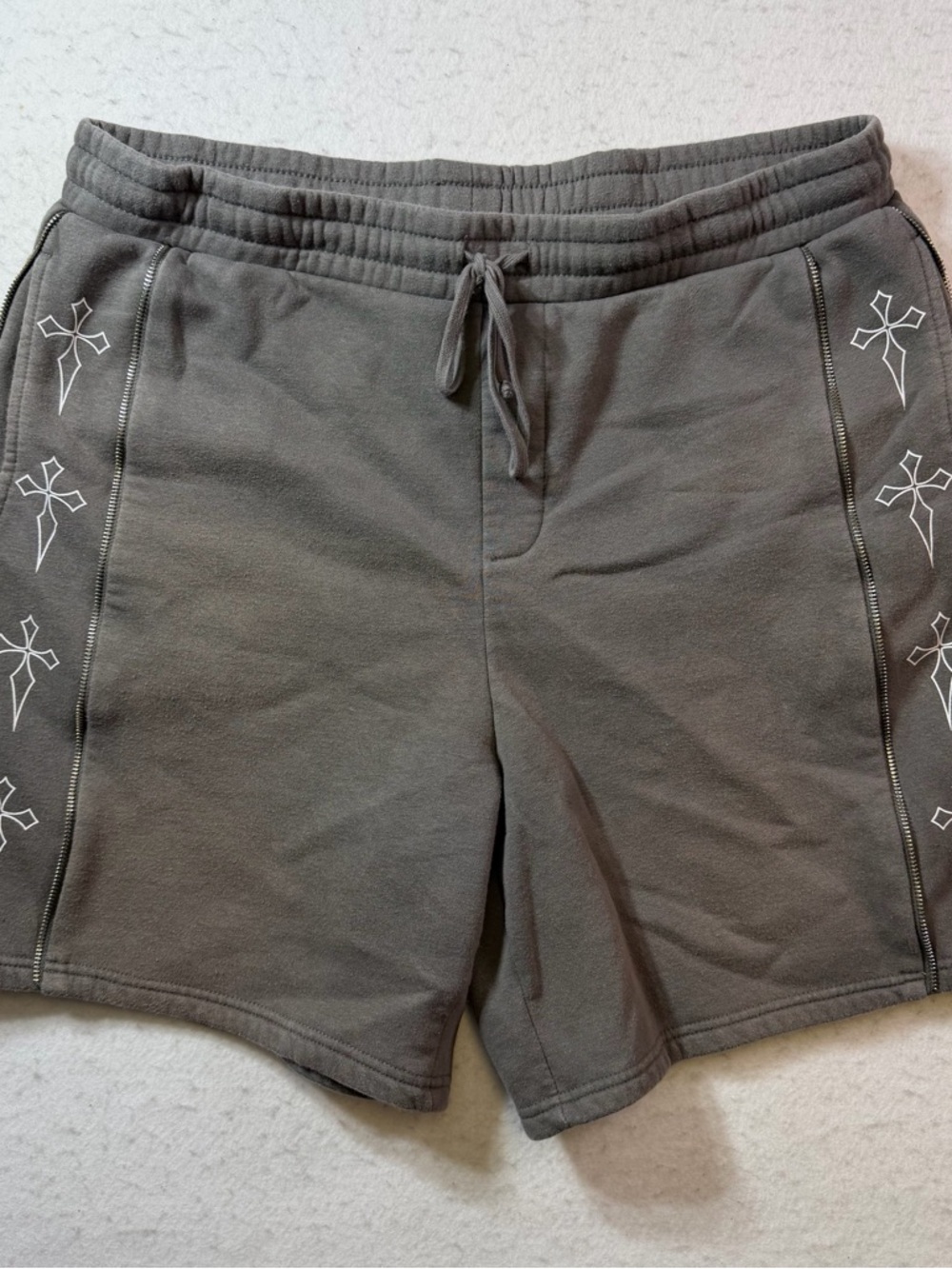 Men’s Sweat Athletic Shorts with Side Cross Religious Detail Novamen XL